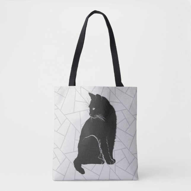 Bolsa Tote Gato Negro (Frente)