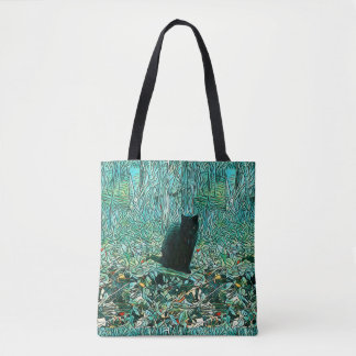 Bolsa Tote Gato Negro