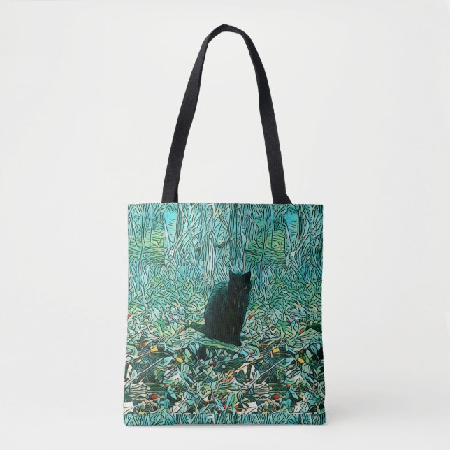 Bolsa Tote Gato Negro (Frente)