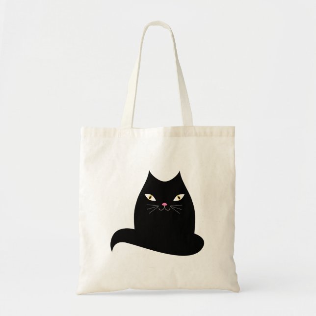 Bolsa Tote Gato negro (Frente)