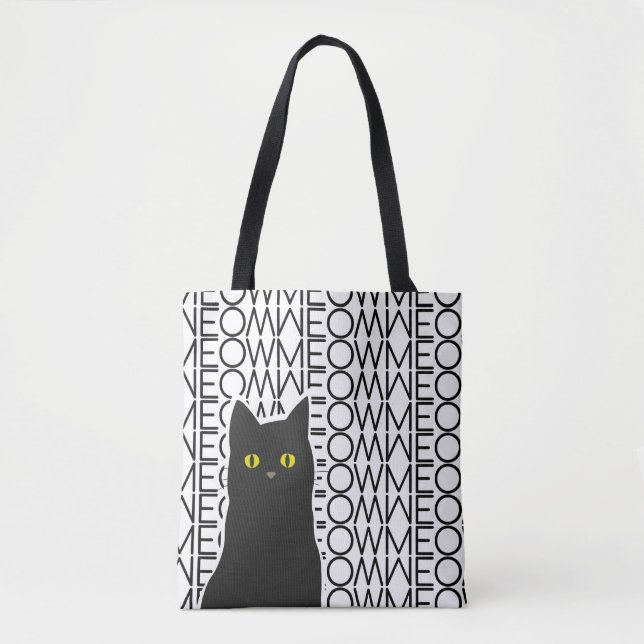 Bolsa Tote Gato Negro (Frente)