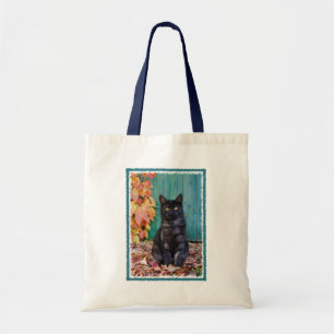 Bolsa Tote Gato Negro Bonito Gato Engraçado Gato Vermelho Dei