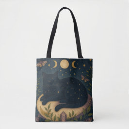 Bolsa Tote Gato Negro Celestial