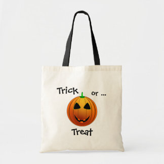 Bolsa Tote Gato Negro e Jack O' Lanterna Trick ou Treine Bag