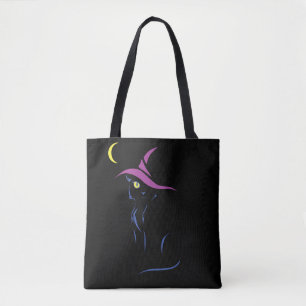Bolsa Tote Gato Negro Halloween