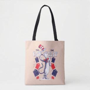 Bolsa Tote Gato no Chapéu   Leitura de livros