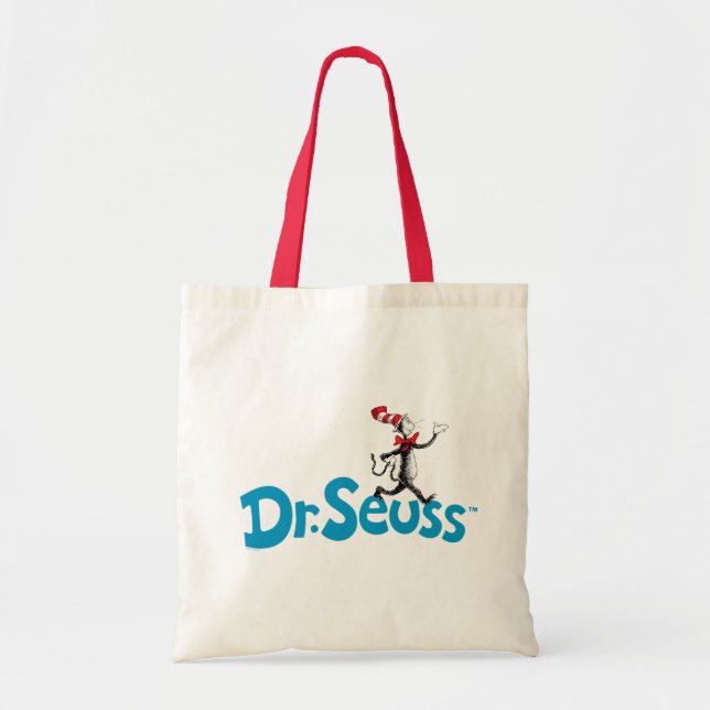 Bolsa Tote Gato no logotipo do chapéu (Frente)