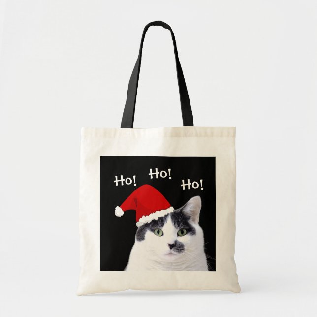 Bolsa Tote Gato no Natal (Frente)