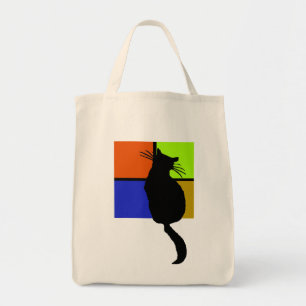 Bolsa Tote Gato no saco colorido de Windows