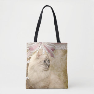 Bolsa Tote Gato persa Himalaia elegante