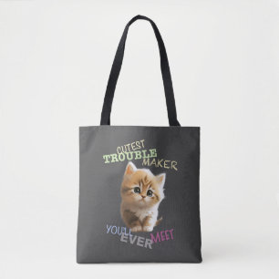 Bolsa Tote Gato Pet Cuttest Troubleshoot Maker Engraçado Ador