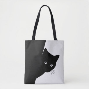 Bolsa Tote Gato Preto de Vento