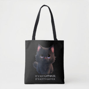 Bolsa Tote Gato preto fofo