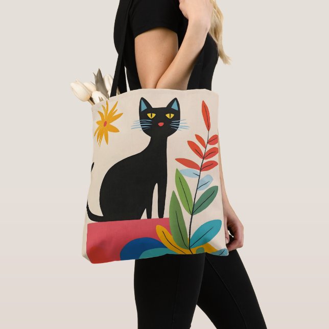 Bolsa Tote Gato Preto Kiity (Close Up)