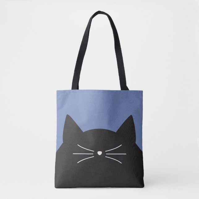 Bolsa Tote Gato preto, suiças e cauda (Frente)