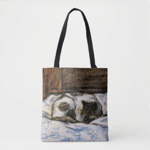 Bolsa Tote Gato que dorme em uma cama