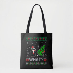 Bolsa Tote Gato Que Gato Negro Engraçado Puxando Árvore De Na