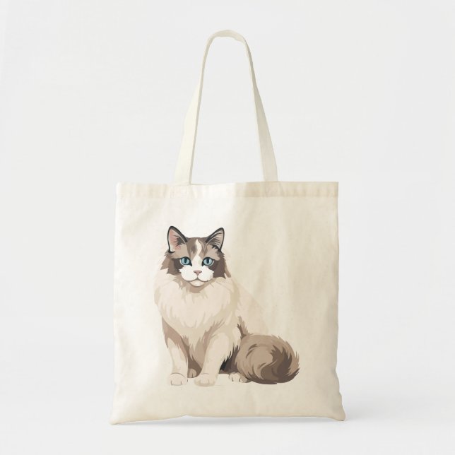 Bolsa Tote Gato Ragdoll (Frente)