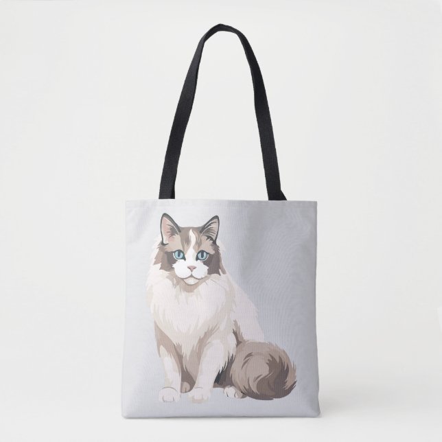 Bolsa Tote Gato Ragdoll (Frente)