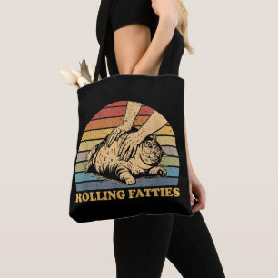 Bolsa Tote Gato Rolando Baforadas Engraçado