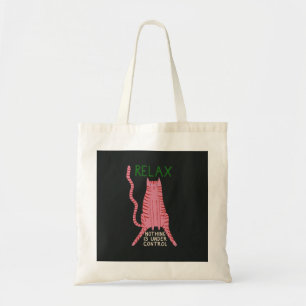 Bolsa Tote Gato Rosa Relaxe Nada Está Sob Controle