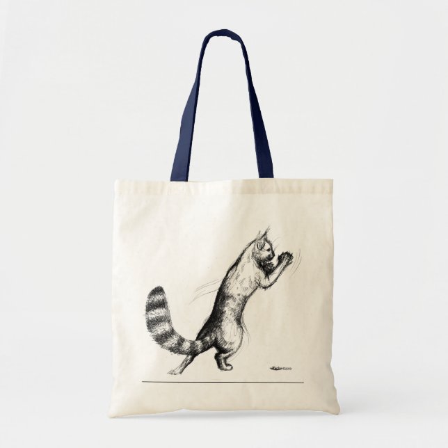 Bolsa Tote Gato Saltando2 (Frente)