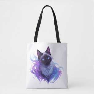 Bolsa Tote Gato Siames Cute