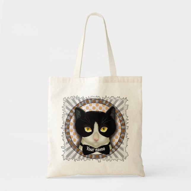 Bolsa Tote Gato Smoking  (Frente)
