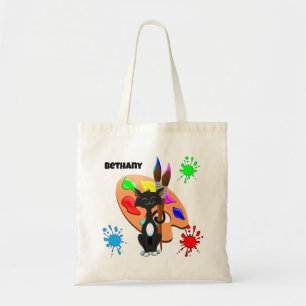 Bolsa Tote Gato Smoking e Paleta de Tinta