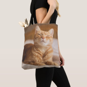 Bolsa Tote Gato sonolento das imagens de Getty