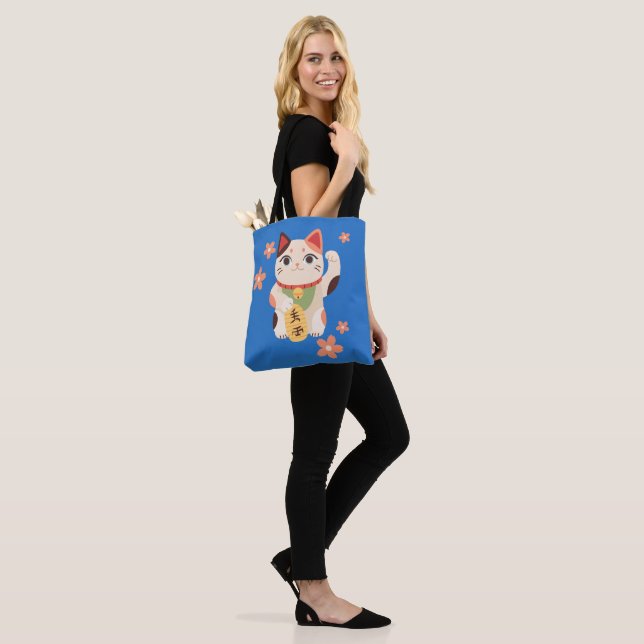 Bolsa Tote Gato Sortudo Maneki Neko Fofo (No(a) Modelo)