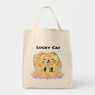 Bolsa Tote Gato Sortudo (Maneki Neko) - "Gato Sortudo"