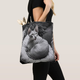 Bolsa Tote Gato Sphynx Sem Cabeça