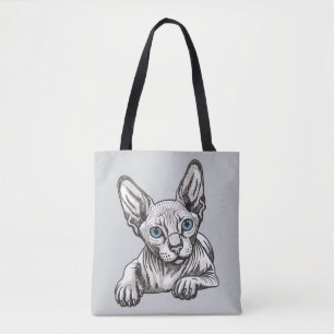 Bolsa Tote Gato Sphynx sem pelos