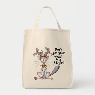 Bolsa Tote Gato Tangled ouropel