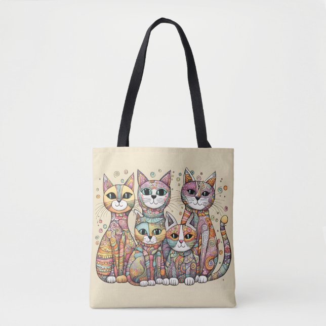 bolsa tote gatos calmantes (Frente)