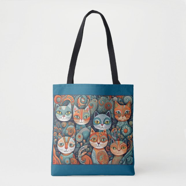 bolsa tote gatos calmantes (Frente)