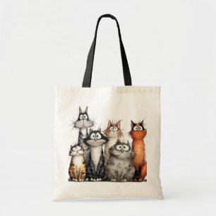 Bolsa Tote Gatos caprichosos