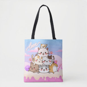 Bolsa Tote Gatos Cons