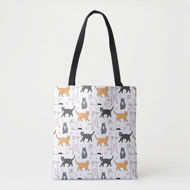 Bolsa Tote Gatos Cons (Frente)