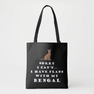 Bolsa Tote Gatos de Bengala Gato Bonito Engraçado