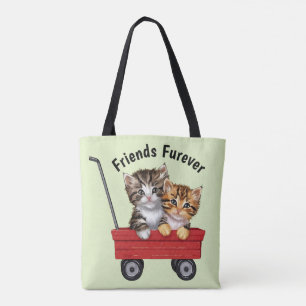Bolsa Tote Gatos de Cartoon Bonitos