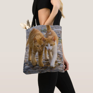 Bolsa Tote Gatos de Fofinho Bonitos Gatinhos Foto do Caminho
