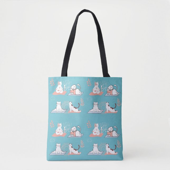 Bolsa Tote Gatos de Ioga Lótus (Frente)