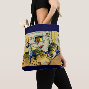 Bolsa Tote Gatos de padaria caóticos