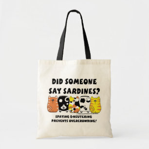 Bolsa Tote Gatos De Sardine