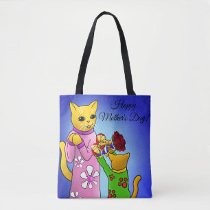 Bolsa Tote Gatos do dia de as mães