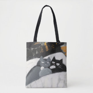Bolsa Tote Gatos do Dia Preguiçoso
