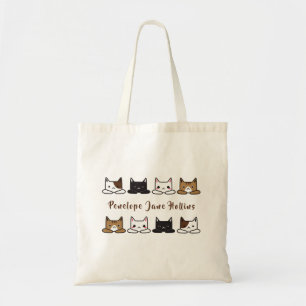 Bolsa Tote "Gatos Em Linha"