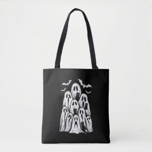 Bolsa Tote Gatos Fantasmas Amantes do Halloween Outono Tempor